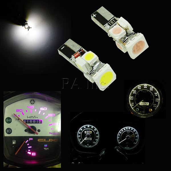 【PA LED】 T5 5晶 360度 多角度發光 SMD LED 白光 粉紫光 排檔燈 儀表燈 指示燈 冷氣燈 面板燈, , large