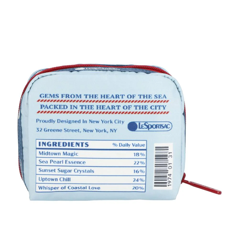 Lesportsac Square Cosmetic 方形收納化妝包 盥洗包 收納袋 送禮 禮物 推薦 女包(潟湖珍珠), , large