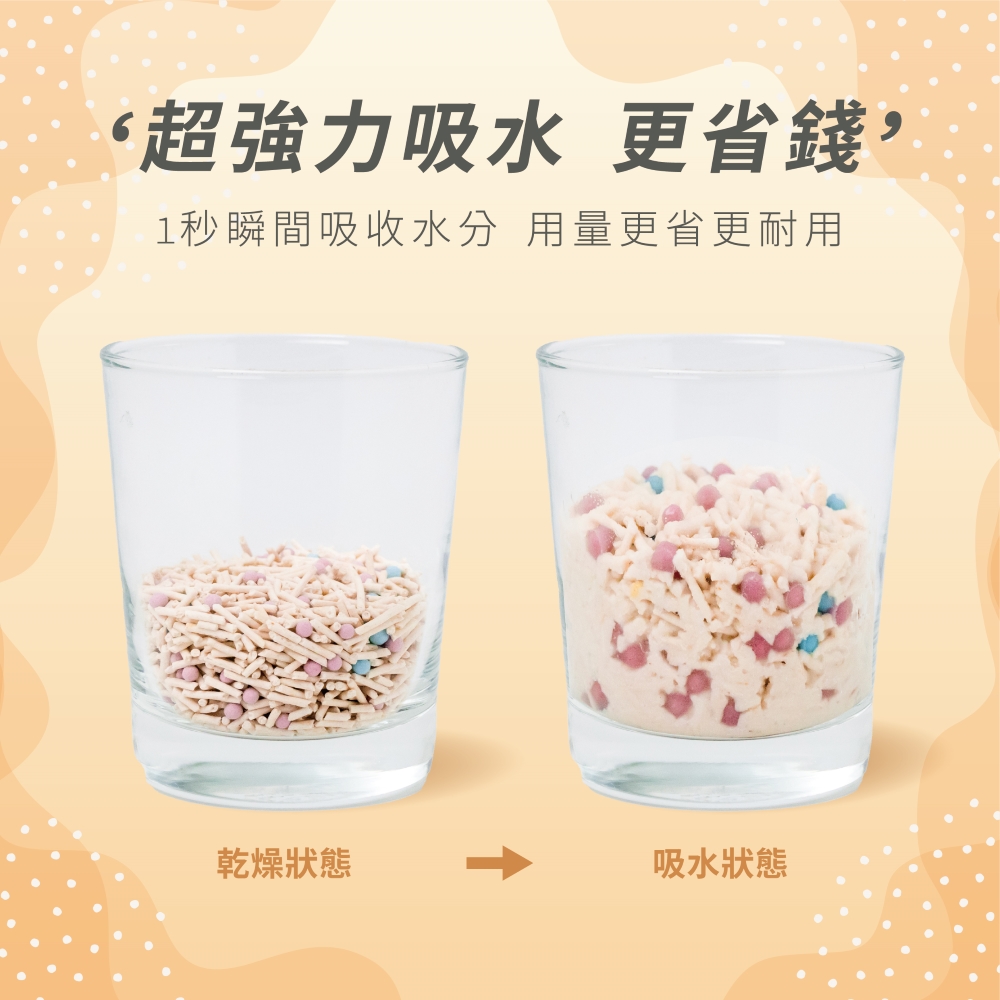 【寵小到大】高吸水分子豆腐砂 7L/2.5kg X 6包組, , large