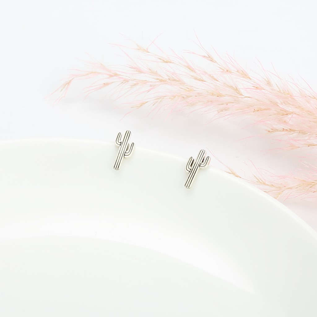 【Angel & Me】Cactus s925 sterling silver Post earrings Valentine Day gift, , large