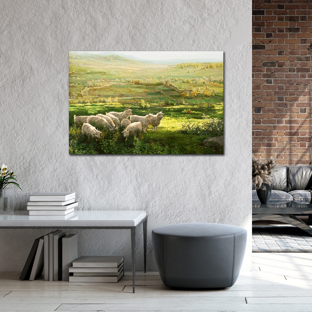 【御畫房】春風得意 國家一級畫師手繪油畫60&times;90cm(VF-12), , large