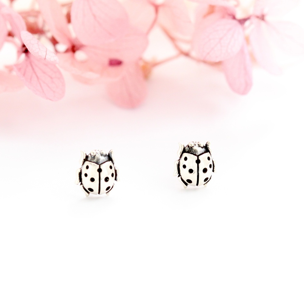 【Angel & Me】瓢蟲 Lady bug s925 純銀耳環 生日送禮 七夕禮物, , large
