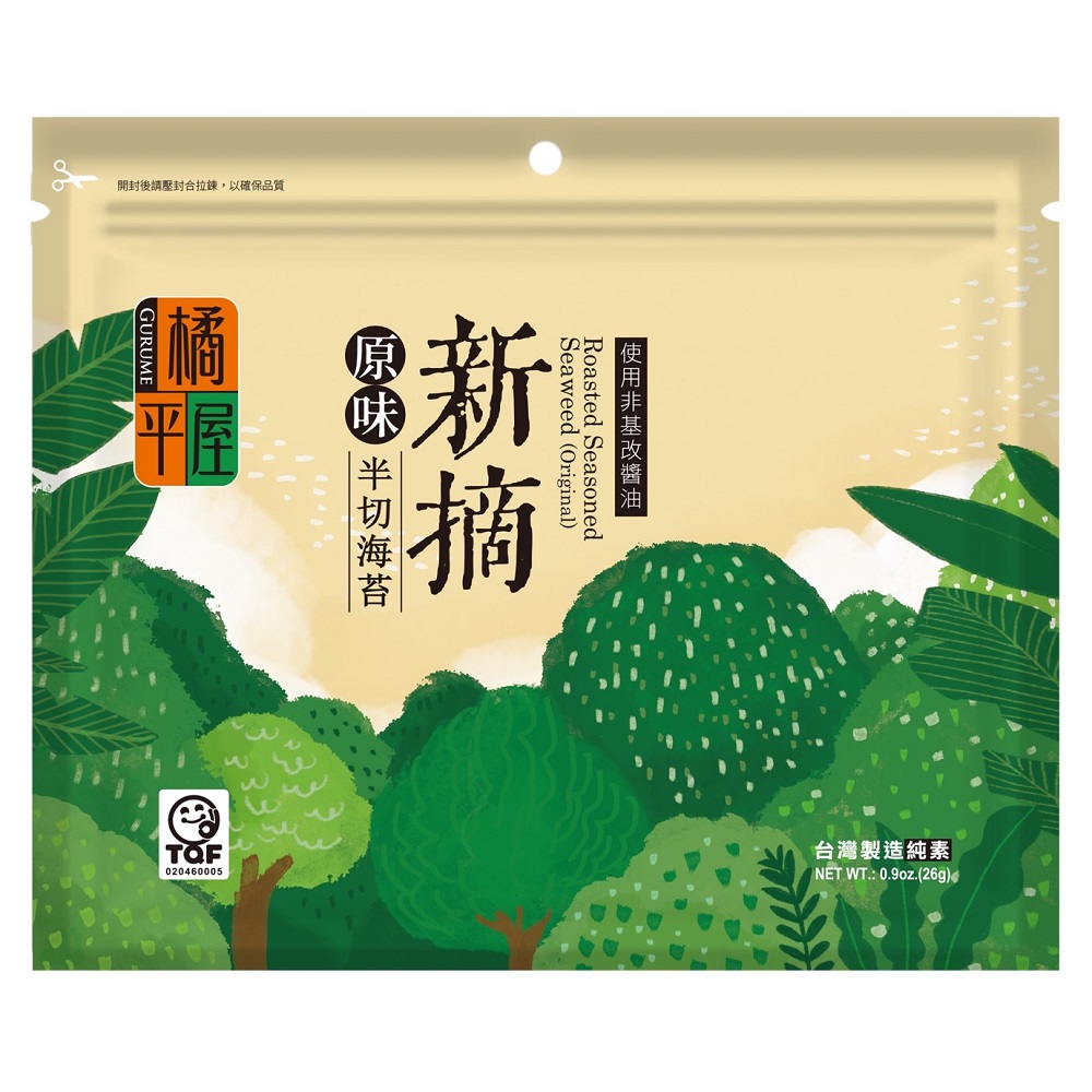橘平屋新摘對切海苔-原味, , large