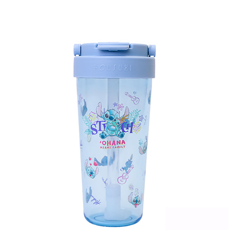 『HOUSUXI ‧ 舒希』迪士尼史迪奇系列-Tritan輕透舒吸杯(附彈跳吸管)760ml(A3), , large