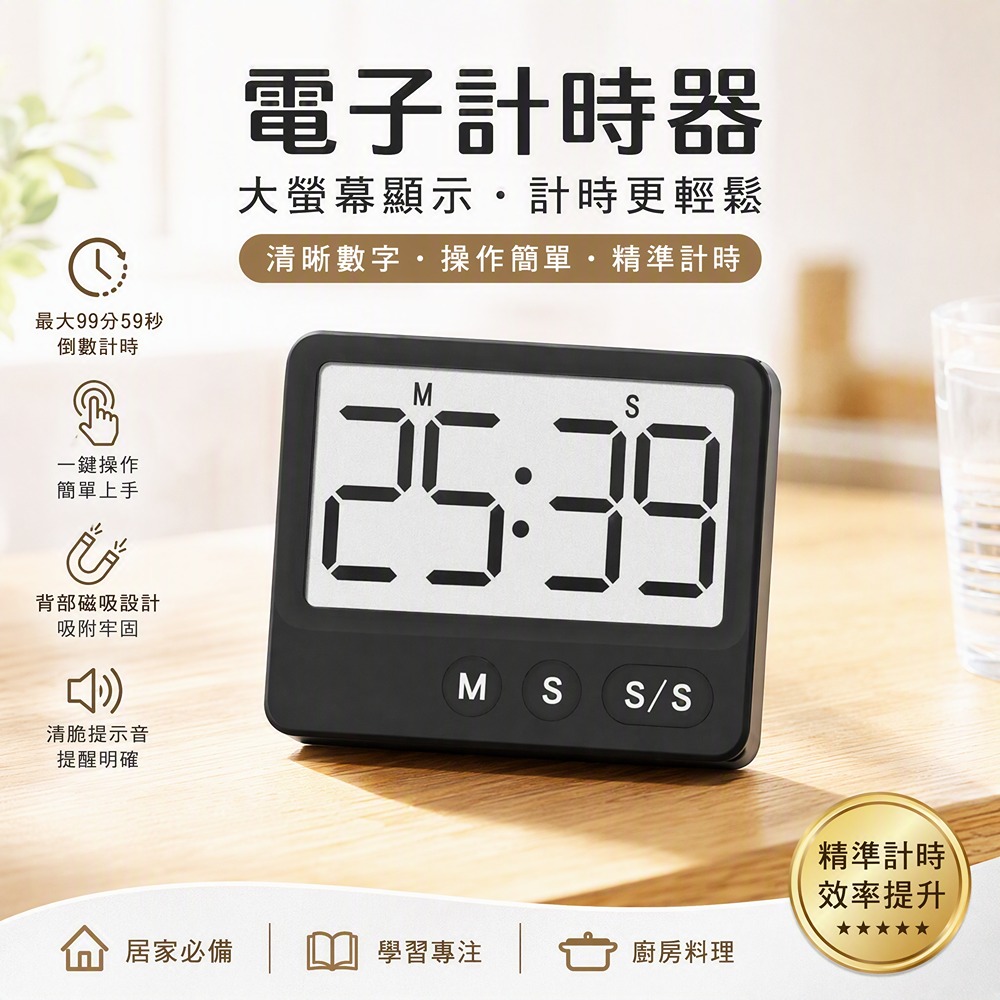 [寰諦]磁吸計時器(Y8301), , large
