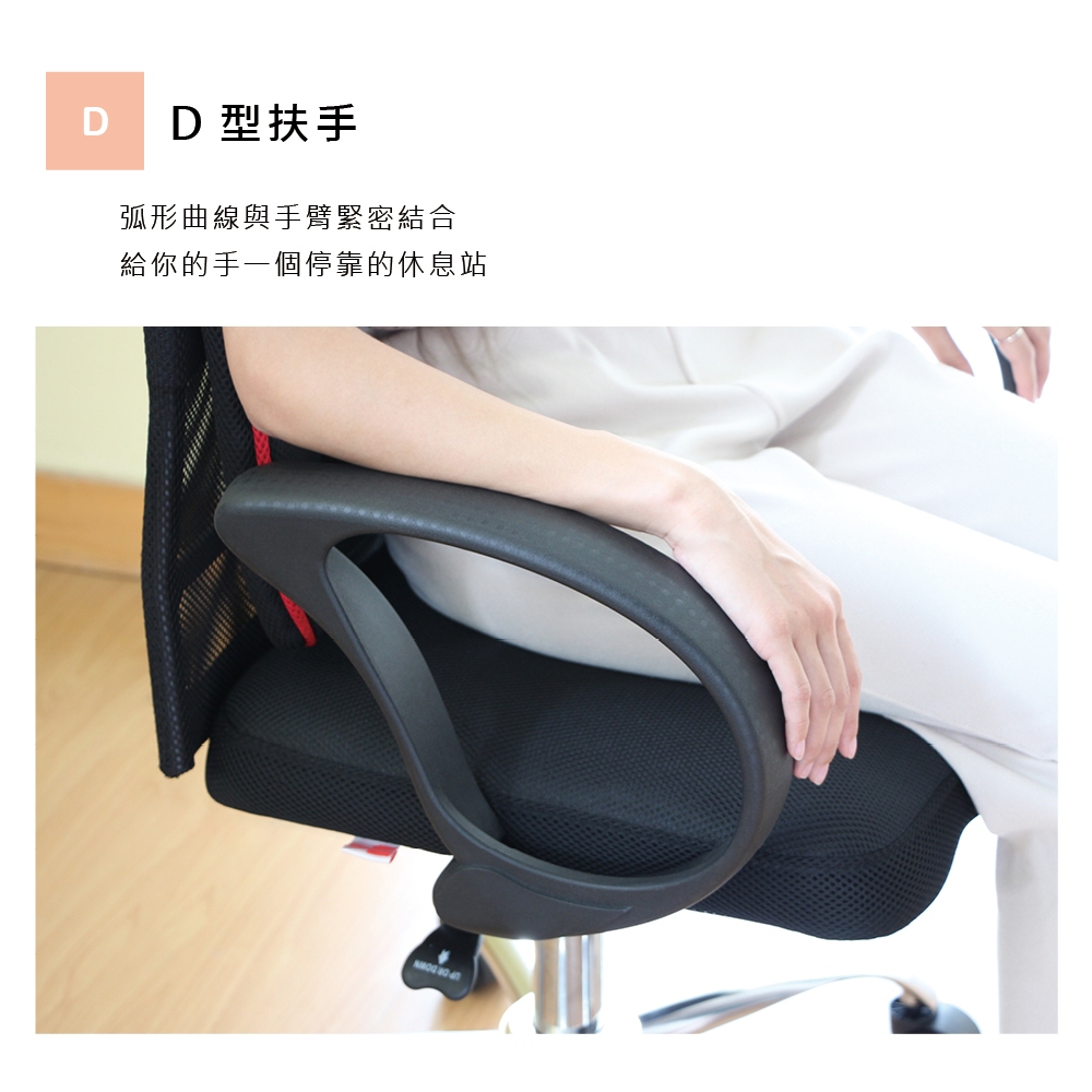 辦公椅 電腦椅 網椅 人體工學椅 主管椅 護腰 電競椅 CH1246, 黑色, large