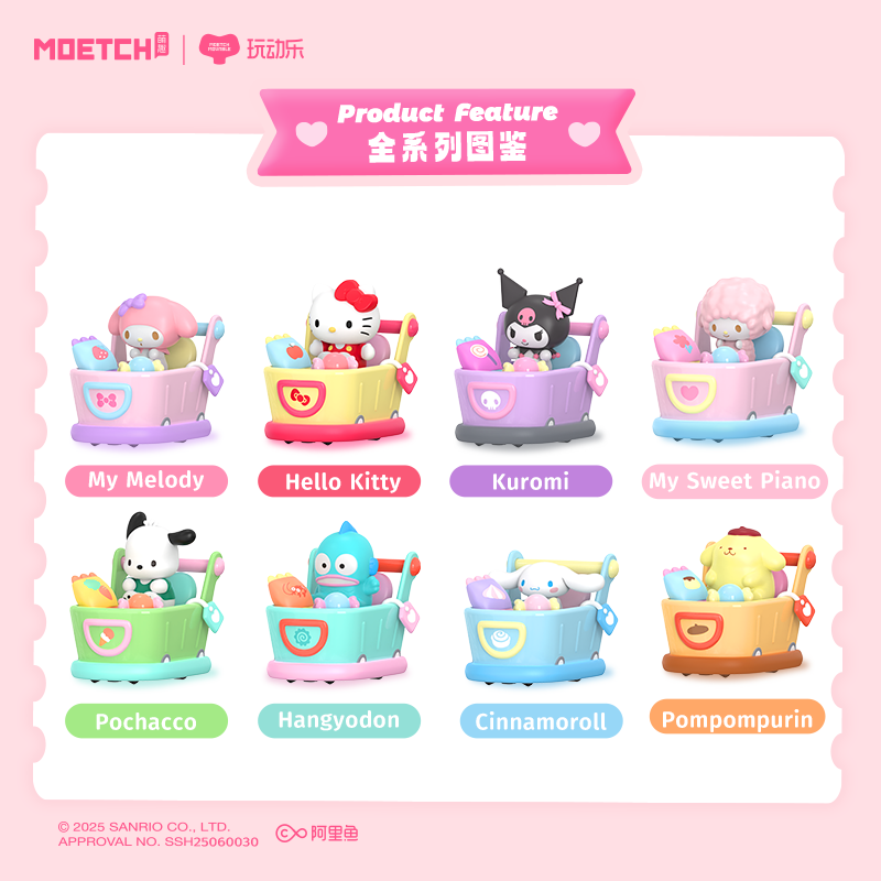 【際洋文化】Sanrio characters碰碰零食車系列玩動樂, , large