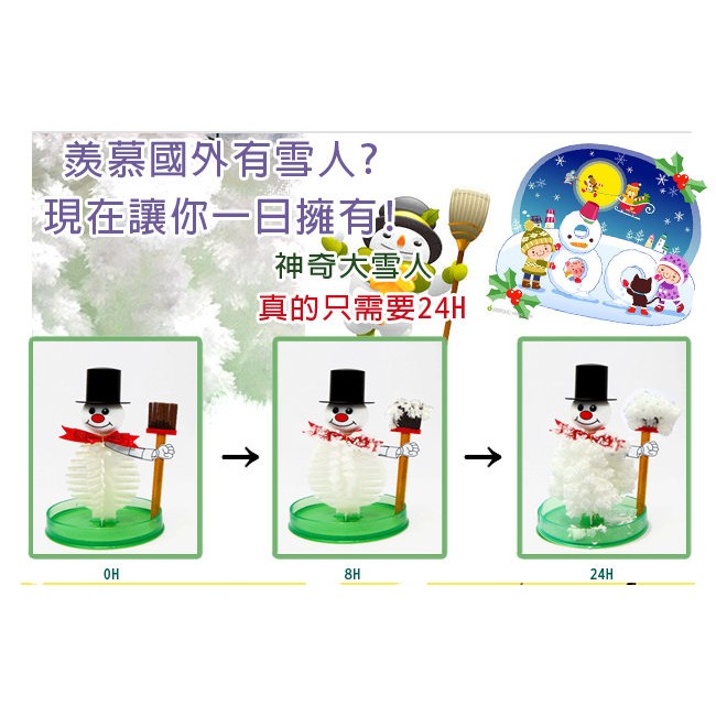 GS MALL 台灣製造 神奇魔幻成長雪人 豪華雪人 雪人紙樹 開花雪人 雪人 禮物雪人 交換禮物 聖誕節交換禮物, , large