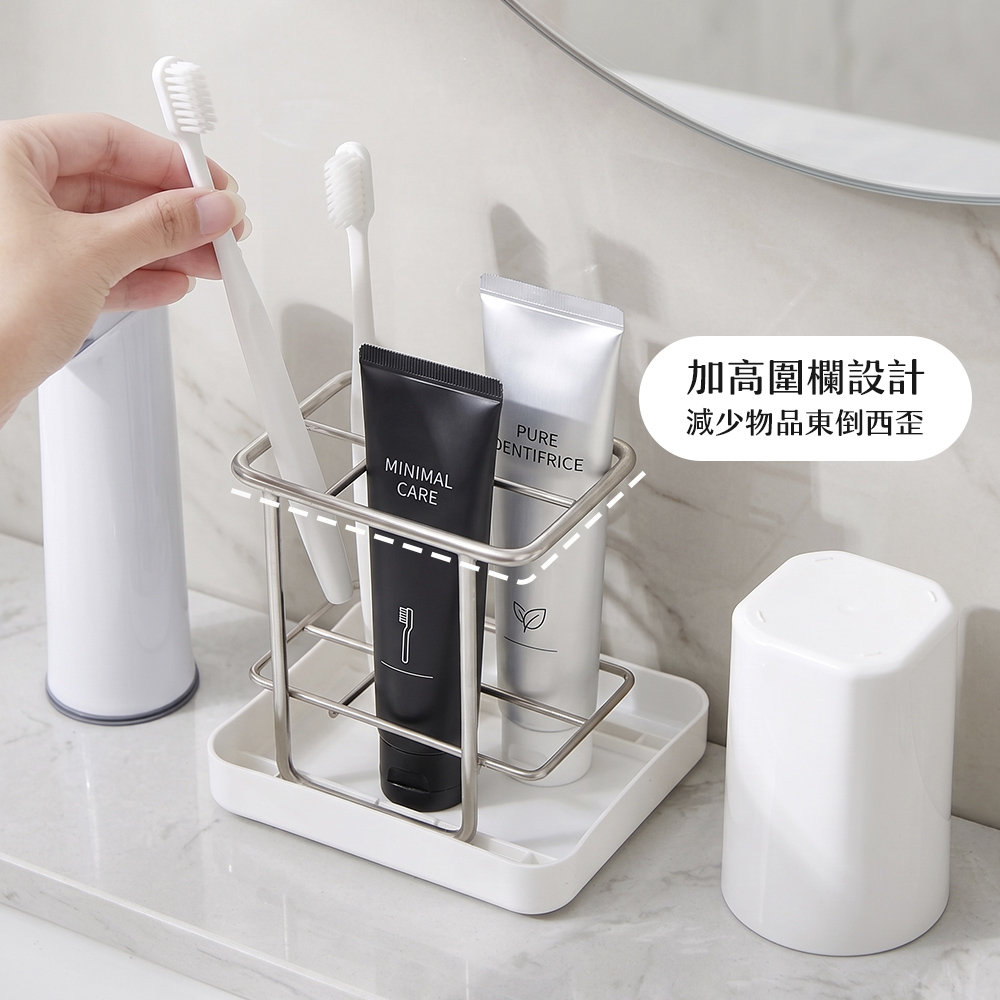 【上手家居】多功能牙刷置物架(牙刷架/牙刷架置物架/牙膏架/電動牙刷架/牙刷收納), , large