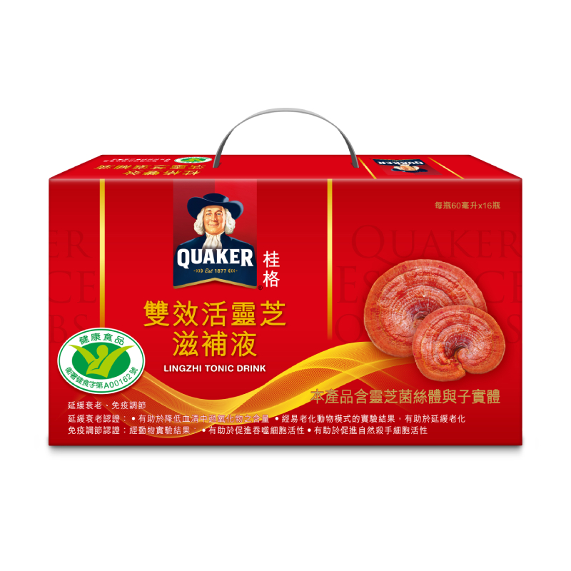 桂格雙效活靈芝盒裝16瓶, , large