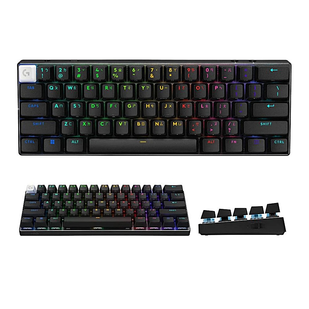 【 Logitech 羅技 】G Pro X 黑色 無線 職業機械式 60% 電競 鍵盤 觸感軸, , large