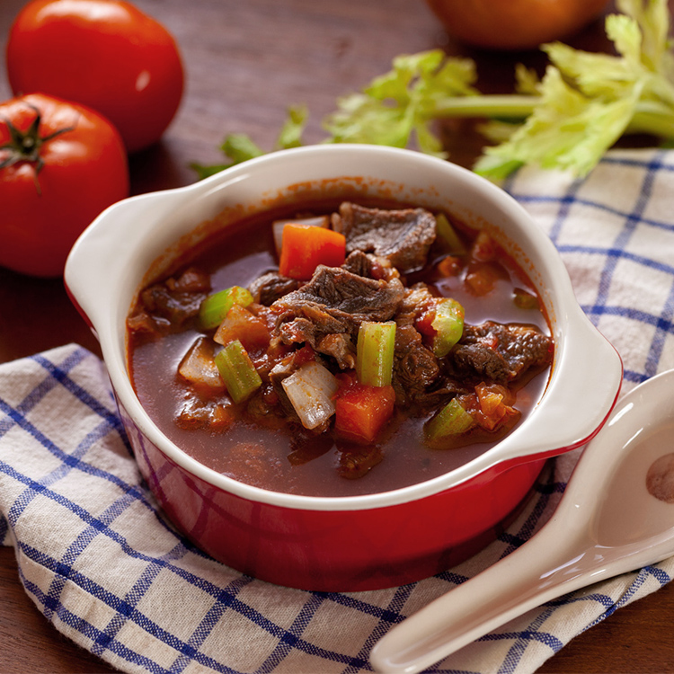 Tomato Vegetable Beef Soup(250g), , large