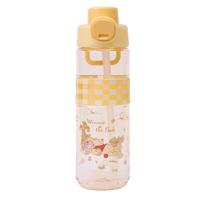 『HOUSUXI．舒希』迪士尼小熊維尼系列-Tritan彈蓋雙飲水瓶700ml(A4), , large