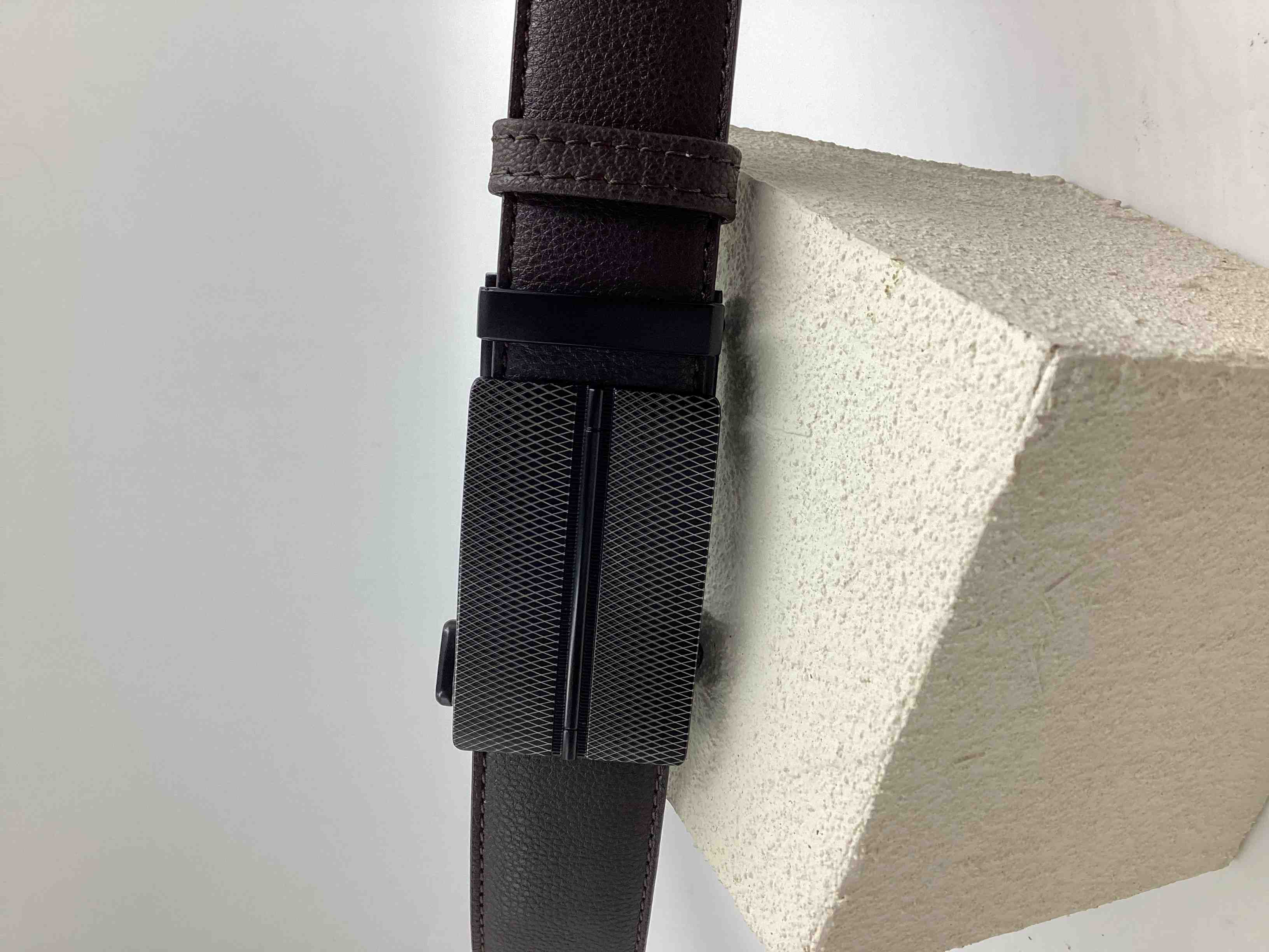 [峻成有限公司] R.Q.POLO 男用自動扣皮帶 CCRG-32MM1 黑色, , large
