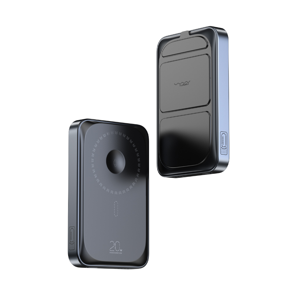 【Vyvylabs】10000mAh 3合1磁吸無線快充行動電源(20W)(錆色), , large