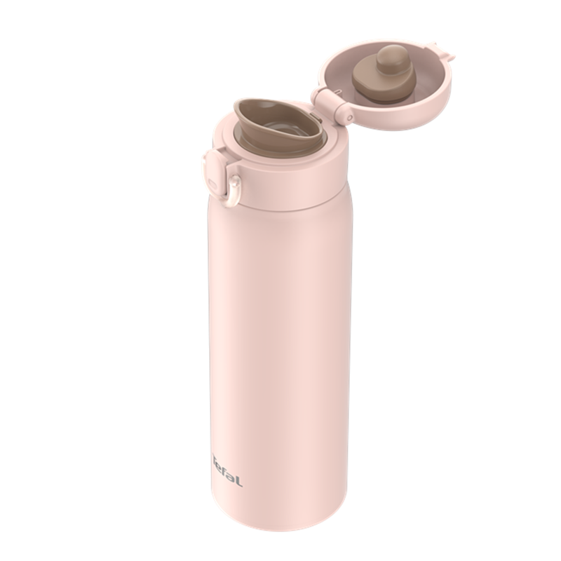 特福法式簡約彈蓋不鏽鋼保溫杯500ml, , large