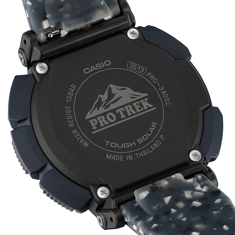 CASIO 卡西歐 PRO TREK  戶外運動太陽能環保手錶-藍 PRG-340SC-2, , large