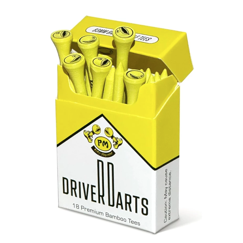 Piss Missile Golf Driver Tees 83mm (18 pcs)｜Wooden Tees, , , large