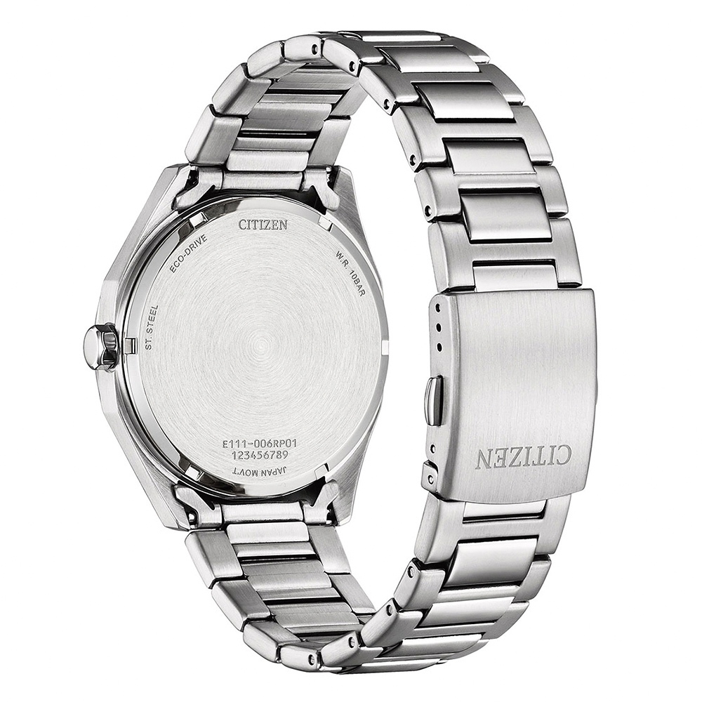 CITIZEN 星辰 光動能八角形經典大三針手錶 送禮推薦-銀x藍/41mm BM7600-81L, , large