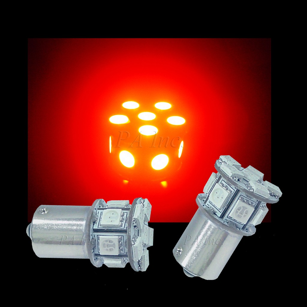 【PA LED】1156 單芯 平角 13晶 39晶體 SMD LED 方向燈 煞車燈 倒車燈 後霧燈 小燈 日行燈, , large