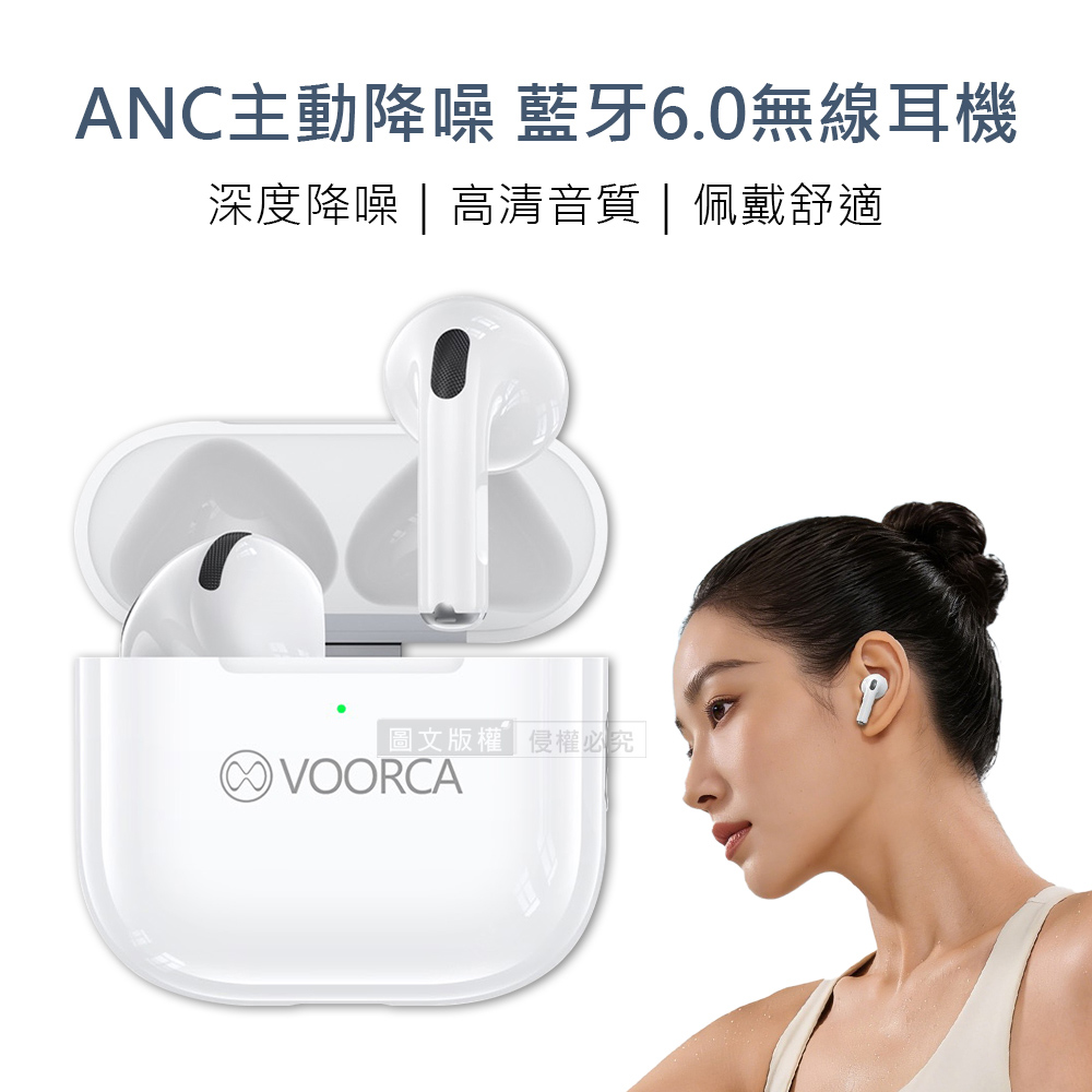 VOORCA Ai ANC主動降噪真無線耳機 藍牙6.0 高清音質 通過BSMI/NCC雙認證, , large