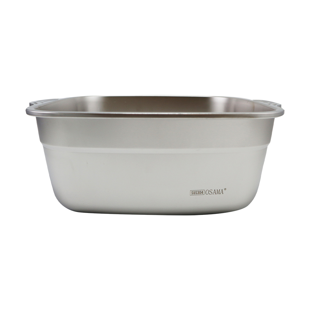 304不鏽鋼雙耳多功能盆-無孔-30cm-2入, , large