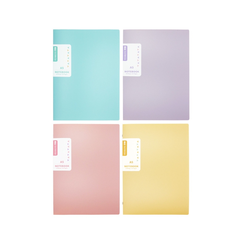 Soft-Color A5 20-Ring Loose-Leaf Notebook &ndash; Blue, , large