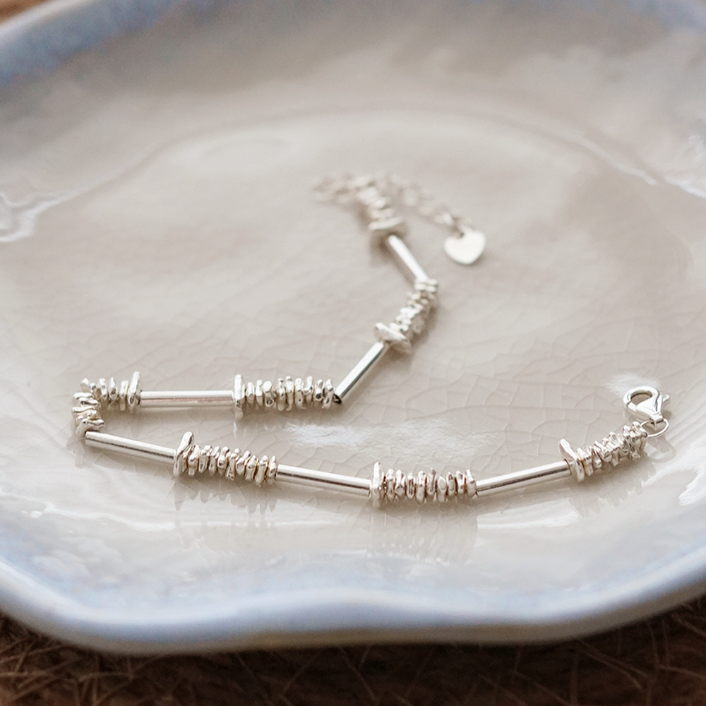 The Earth Song Sterling Silver Bracelet, , large