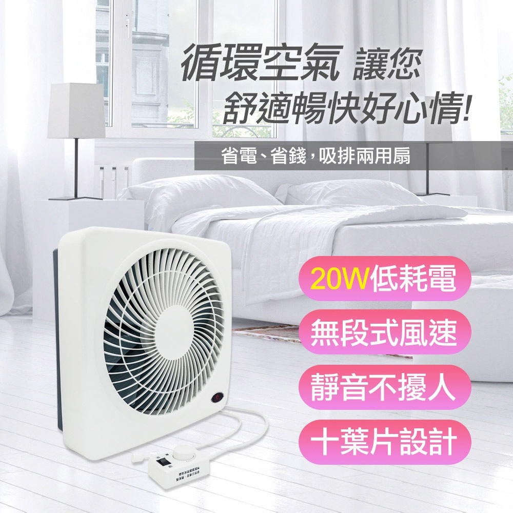 SUPAFINE 勳風 14吋變頻DC節能吸排扇 誘蚊燈功能 HFB-K7314, , large