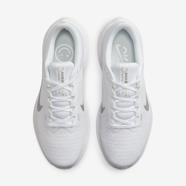 Nike W Air Winflo 10 男女 慢跑鞋 運動 路跑 基本款 緩震 舒適 白銀 [DV4023-102], , large