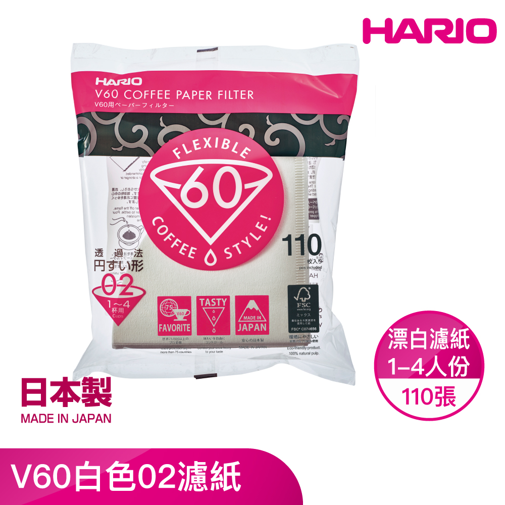 V60白色02濾紙110袋裝, , large