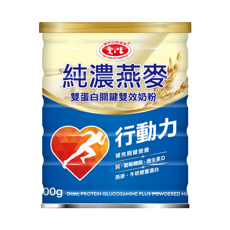 愛之味純濃燕麥雙蛋白關鍵雙效奶粉 600g, , large
