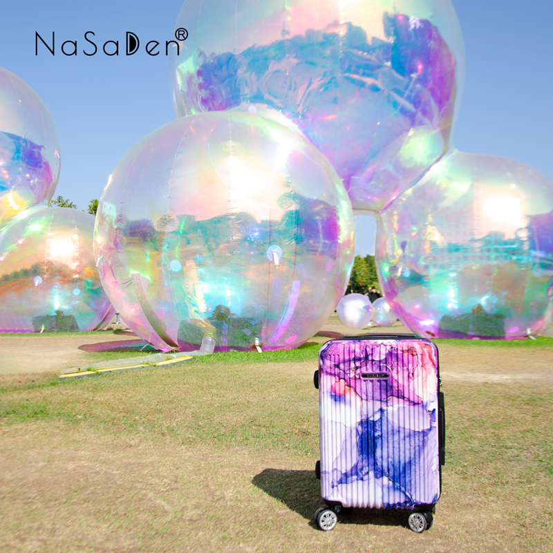 NaSaDen [Pluto Limited]29" Checked Zipper Luggage, , large