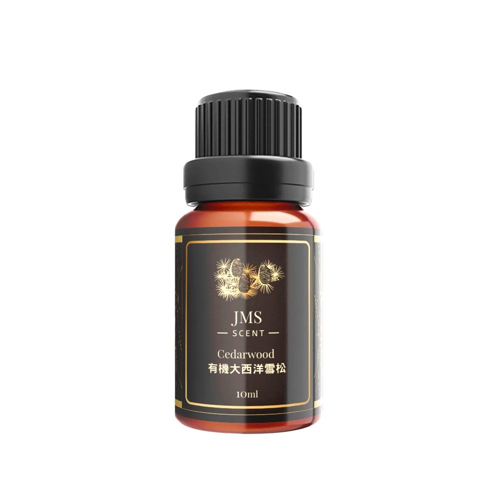 JMScent 有機大西洋雪松精油 GCMS/COA/CO 歐盟Ecocert有機認證 100%天然單方精油【10ml】, , large