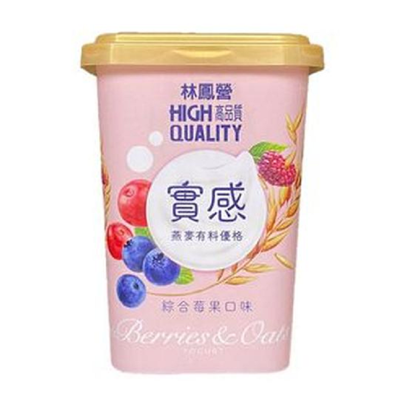 林鳳營特濃燕麥優格(綜合莓果)400g, , large