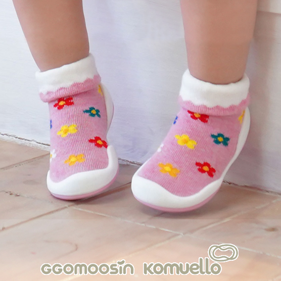 【KOMUELLO】學步鞋─可愛小花(115mm/125mm/135mm), , large