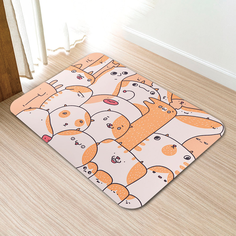 【Monster】 Soft Diatomaceous Earth Absorbent Mat &ndash; NewGen Designer Series (60x40cm) &ndash; Meow Meow, , large