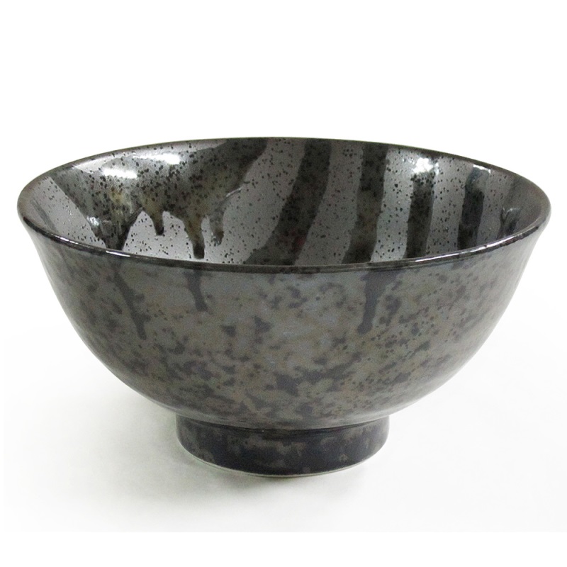 [豐名日本餐具] 5.0和井 黑斑橫紋 / H24-5WW, , large