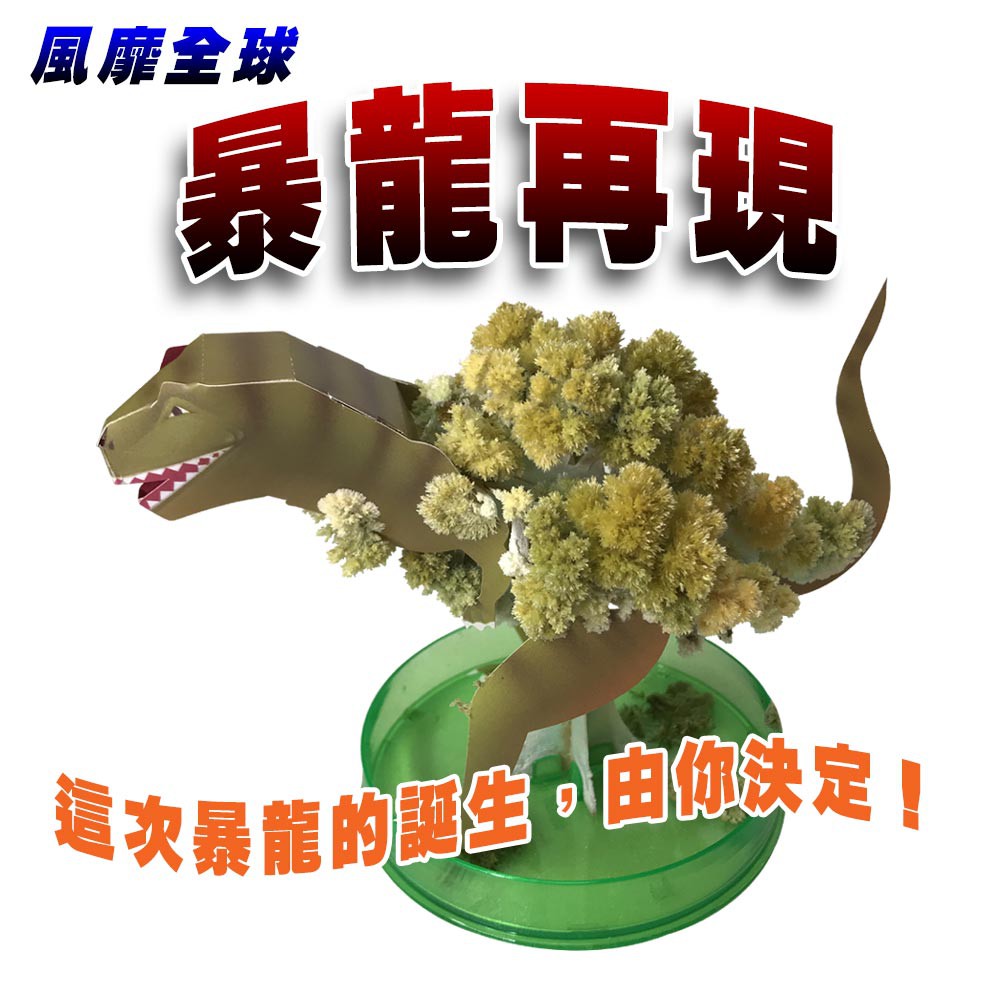 GS MALL 台灣製造 魔法開花成長恐龍樹 開花恐龍樹 恐龍樹 裝飾恐龍 開花樹 暴龍 神奇開花 成長樹 居家裝飾, , large
