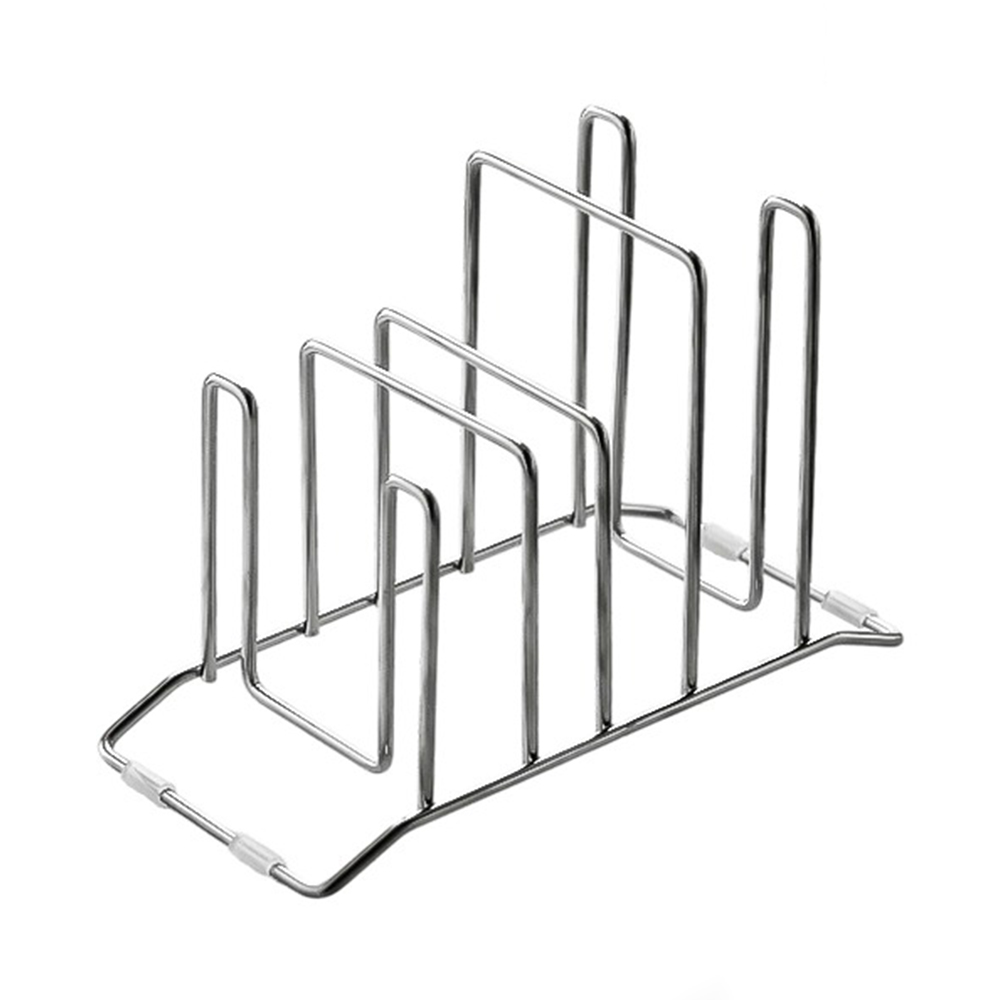 304 Stainless Steel Cutting Board Rack, Pot Lid Rack, Plate Rack, Countertop Storage Rack, Storage Shelf, Integrated Kitchen Knife Board and Pot Lid Rack, , large