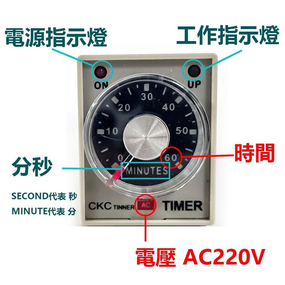 CKC Tinner Super Time Relay AH3-3 220V 30 seconds, , large