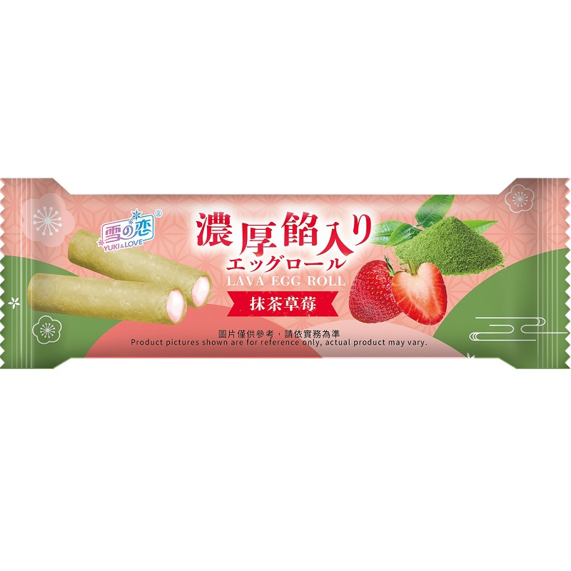 雪之戀-流心蛋捲(抹茶草莓風味), , large