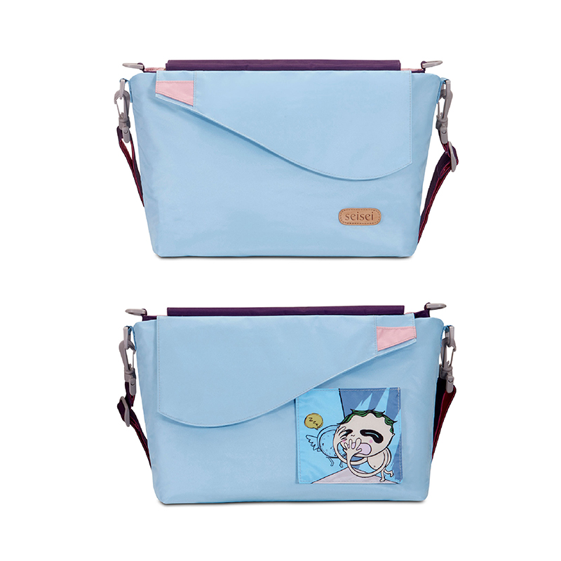 Eco-friendly Crossbody bag & tote bag Two-in-one, Reversible yoyo bag (Ballet slippers), , large