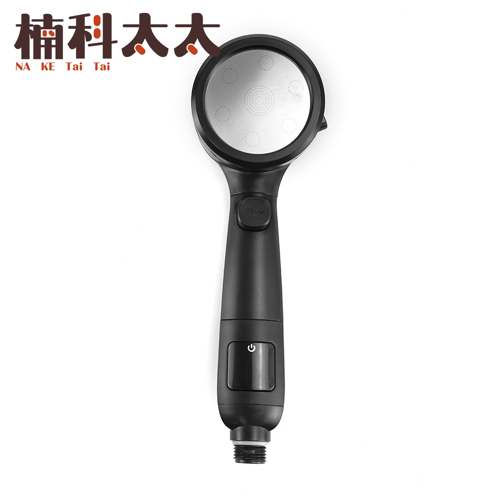 增壓蓮蓬頭/溫度顯示-黑色(含軟管、支架) 618-SH4TB, , large