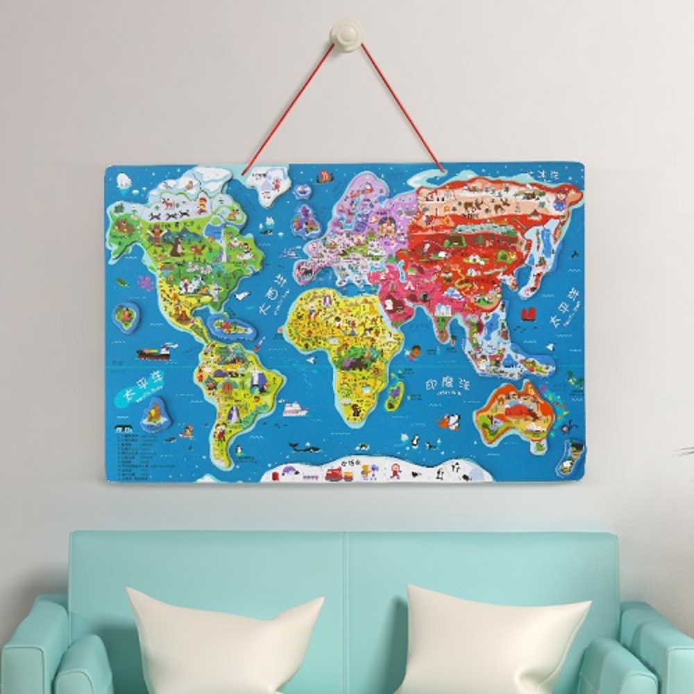 Top Bright - Magnetic World Map Puzzle, , large