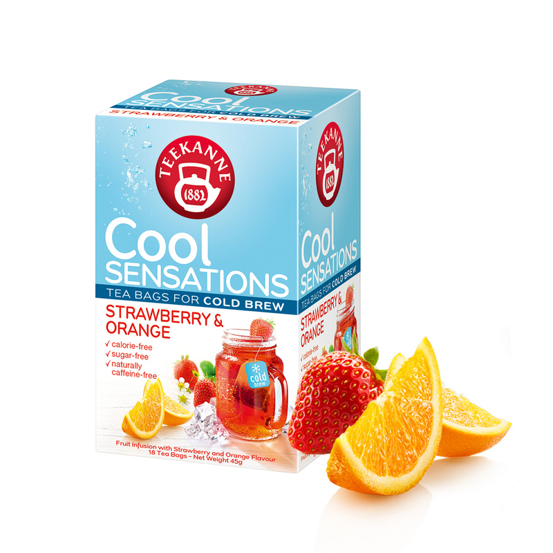 【TEEKANNE】Strawberry-Orange Cold brew tea (2.5g x 18bags/box) , , large