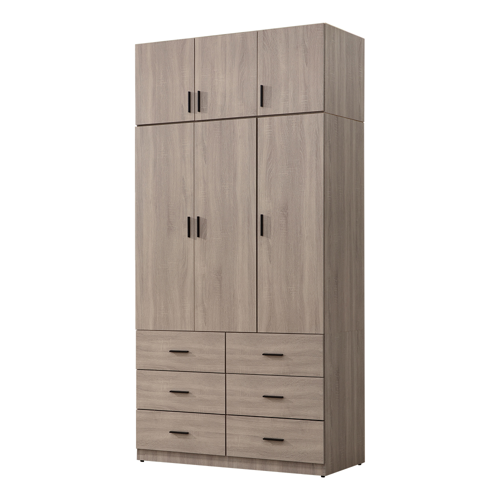 【唯熙傢俱】金柏莉灰橡色4x8.3尺衣櫃, , large