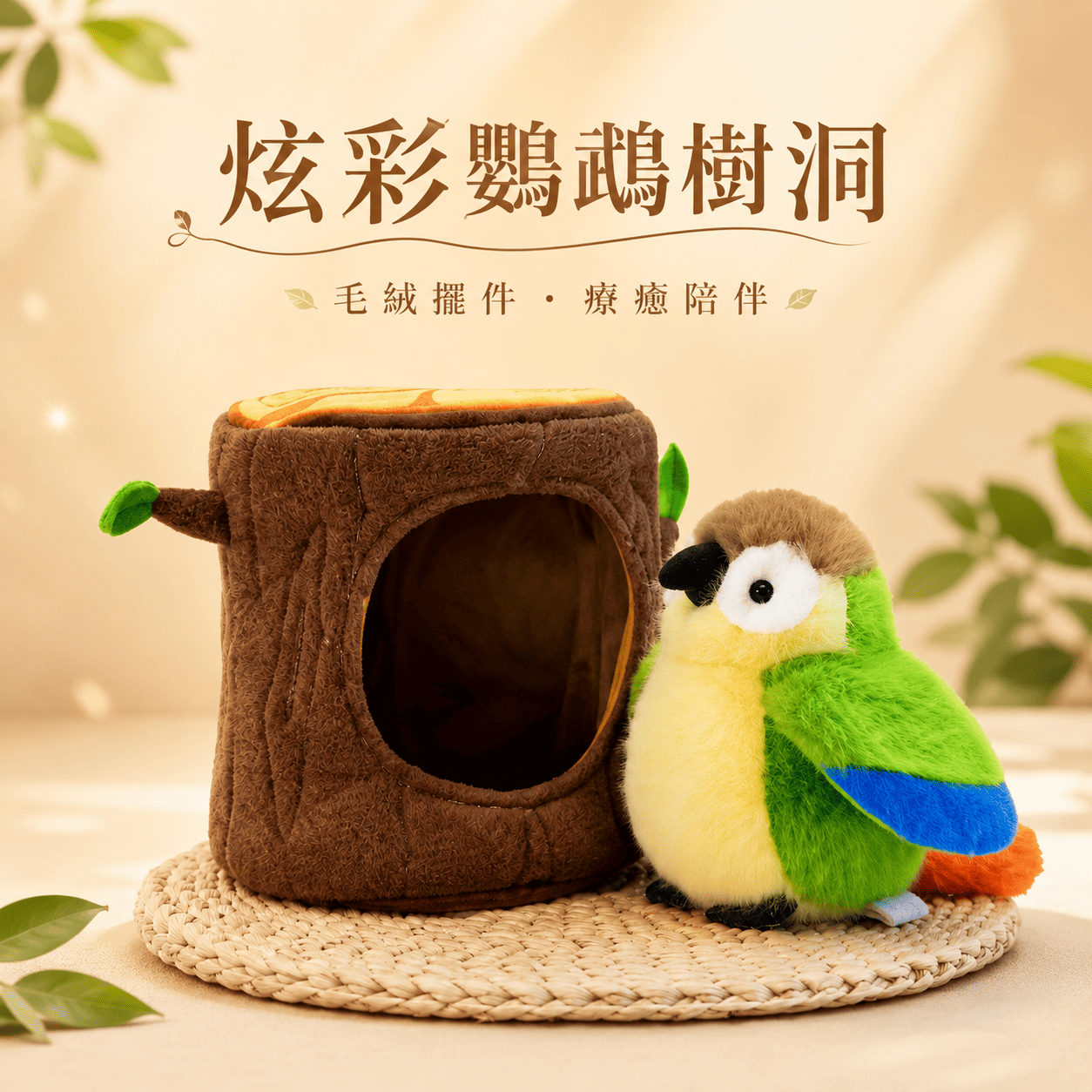 【際洋文化】象皮兔 炫彩鸚鵡樹洞, , large