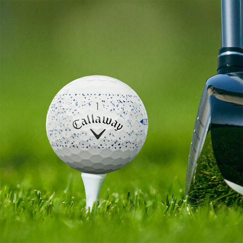 Callaway 高爾夫球 Supersoft Splatter  12入/盒 360度環彩 藍色, , large