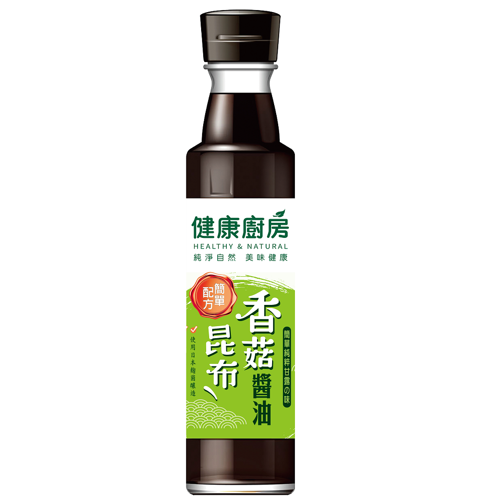 健康廚房--香菇昆布醬油300ml, , large